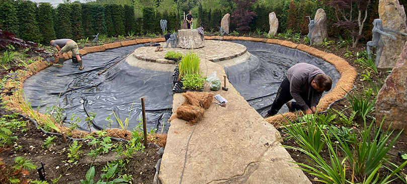 garden pond design Essex