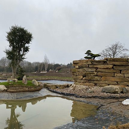 Lake and Waterfall