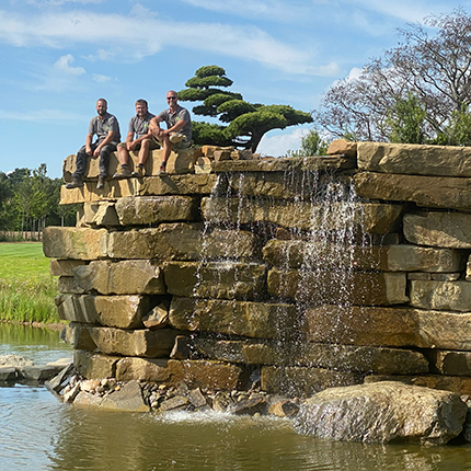 Lake and Waterfall